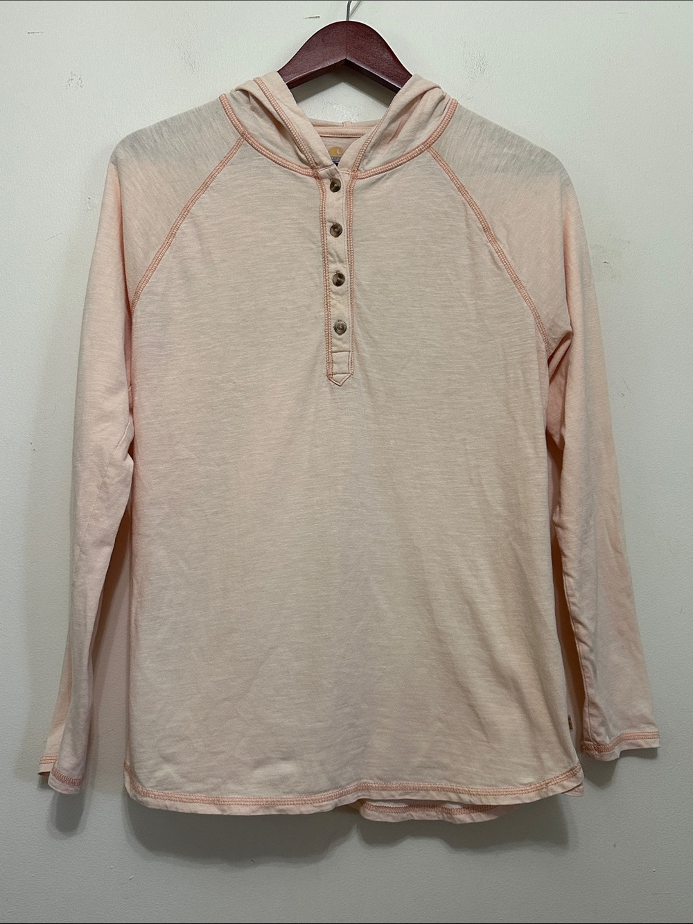 Carhartt Light Peach Hooded Henley